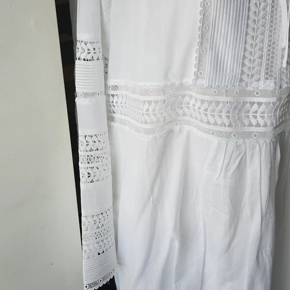NWT BANANA REPUBLIC WHITE DRESS - Picture 3 of 6